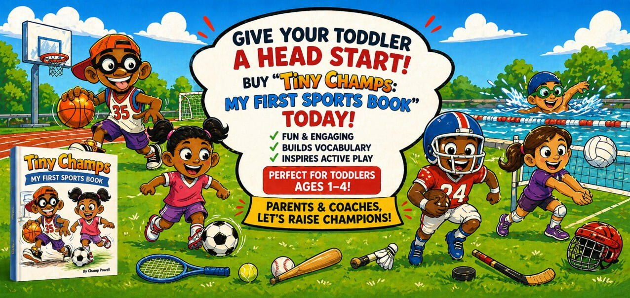 Tiny Champs: My First Sports Book by Champ Powell